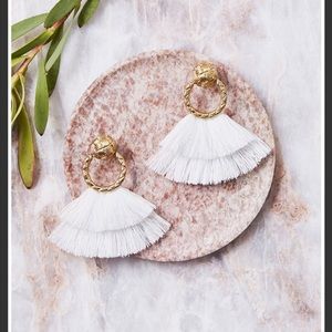 For Love and Lemons Loop Fringe Earrings